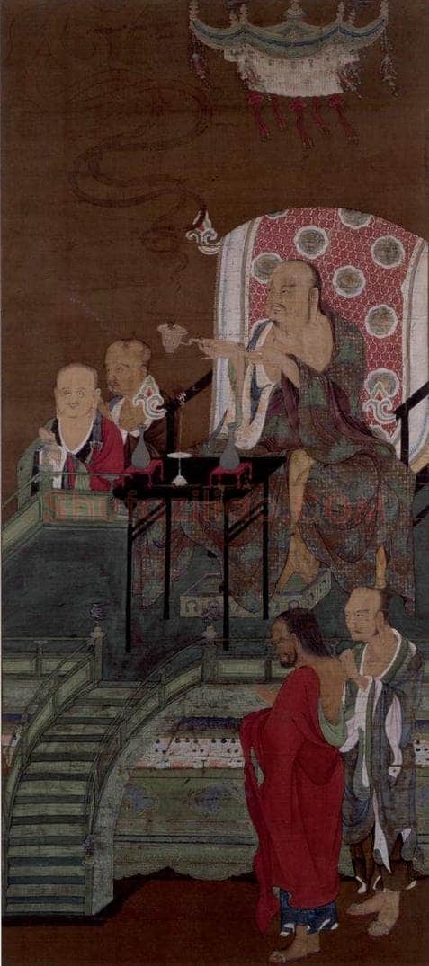 宋 陆信忠 《第二尊者-迦诺迦伐蹉尊者图》 书画作品
