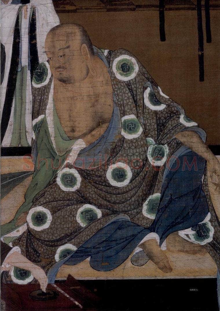 宋 陆信忠 《第四尊者-苏频陀尊者图》 书画作品