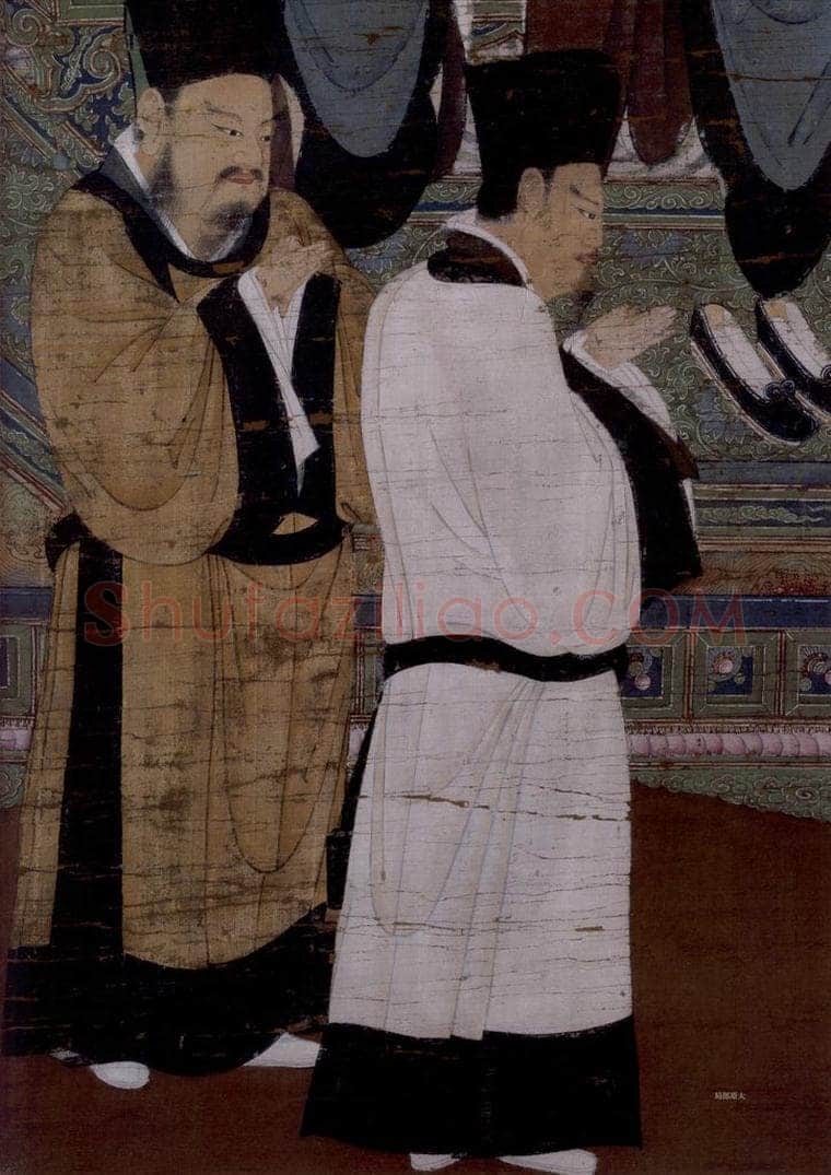 宋 陆信忠 《第五尊者-诺矩罗尊者图》 书画作品