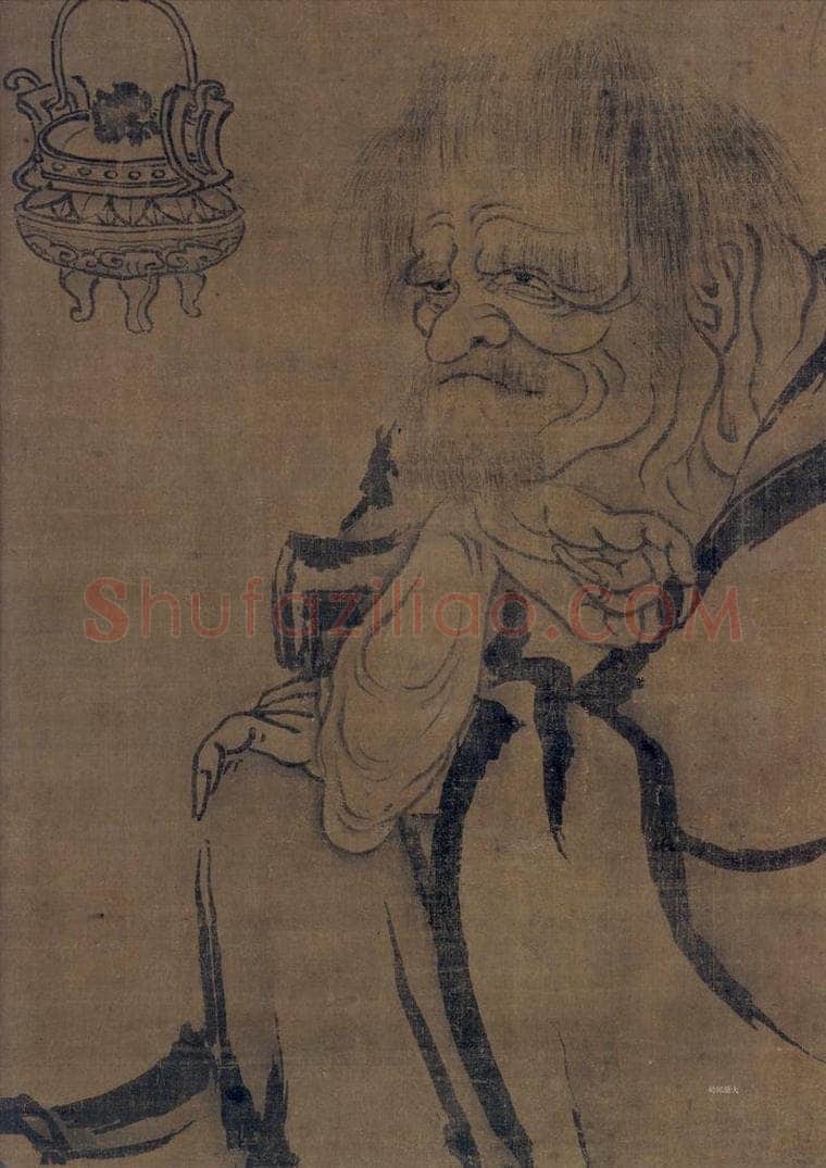 五代 贯休 《罗汉图(1)》 书画作品