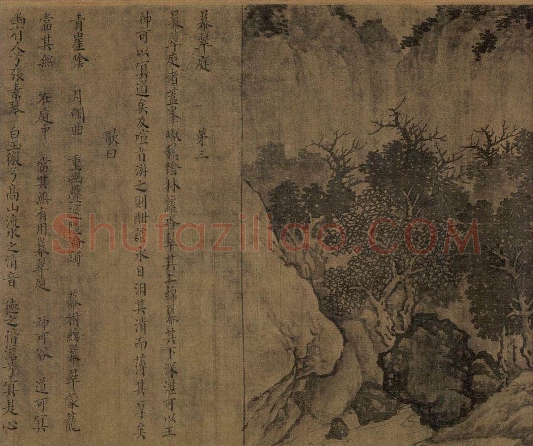 宋朝 佚名 《卢鸿草堂十志图》 书画作品