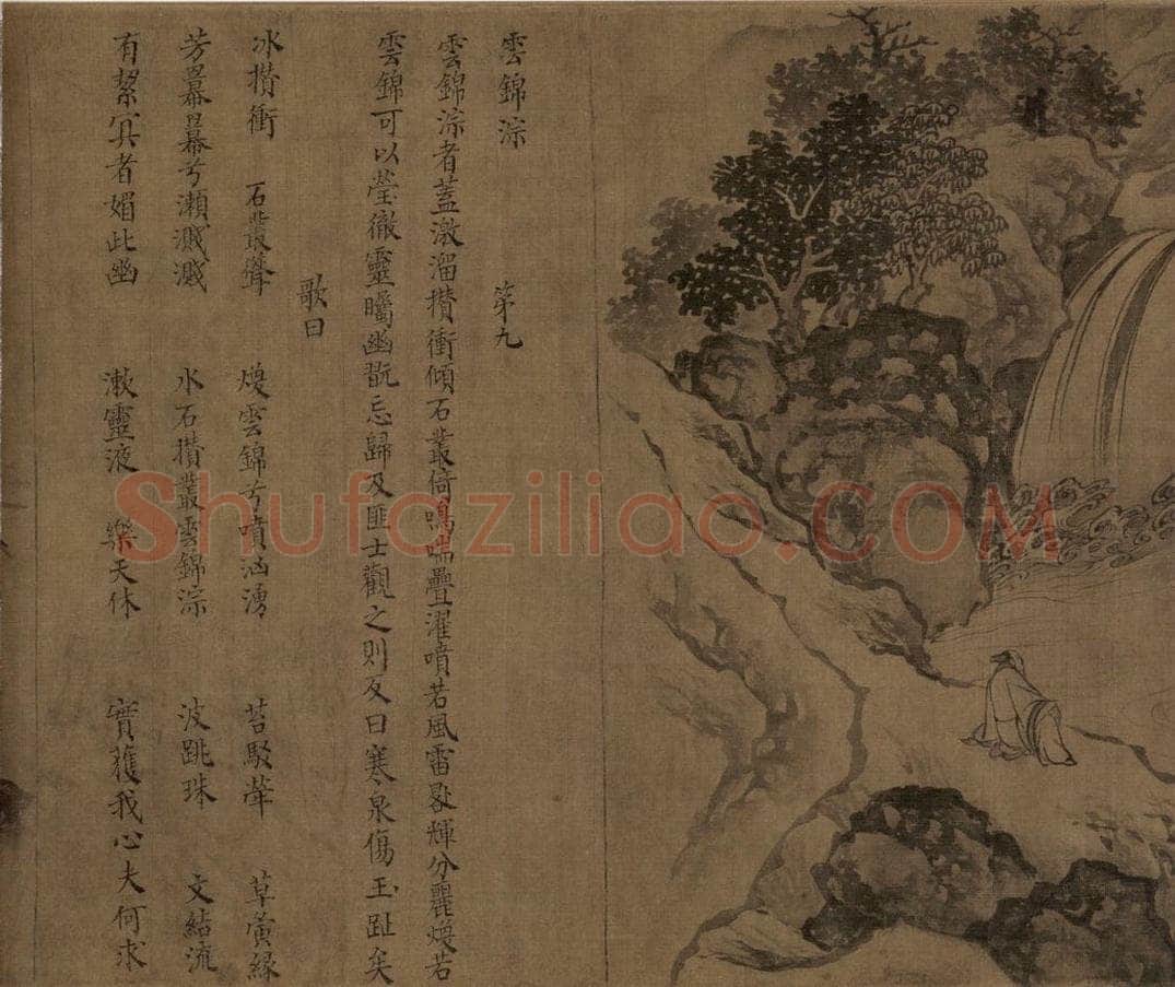 宋朝 佚名 《卢鸿草堂十志图》 书画作品