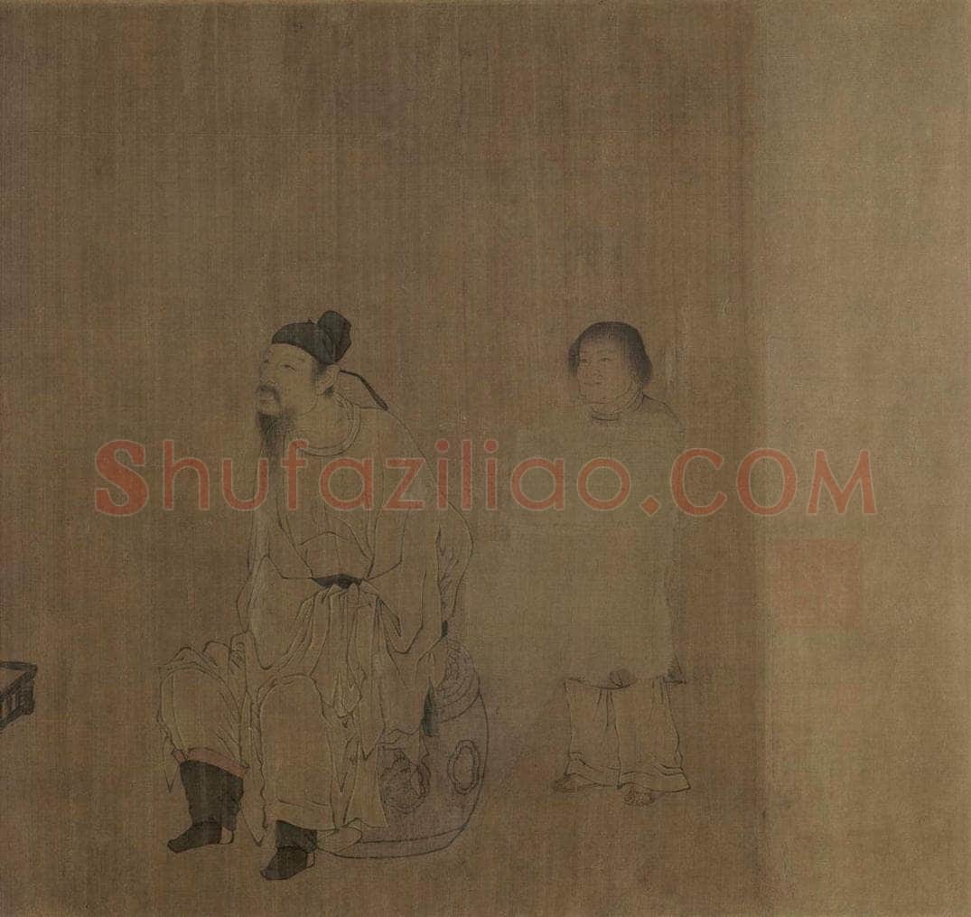 宋朝 佚名 《萧翼赚兰亭图》 书画作品