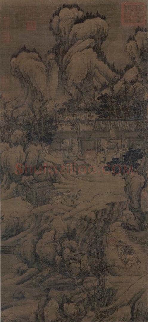 宋朝 佚名 《盘车图》 书画作品