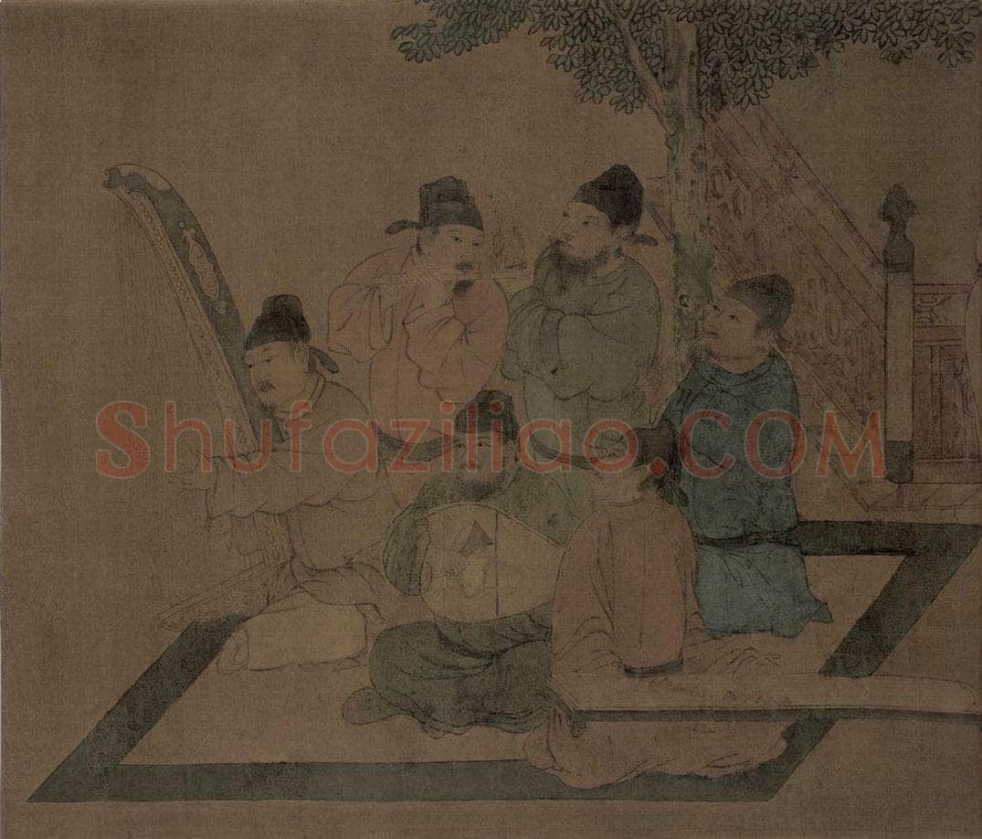宋朝 佚名 《春宴图》 书画作品