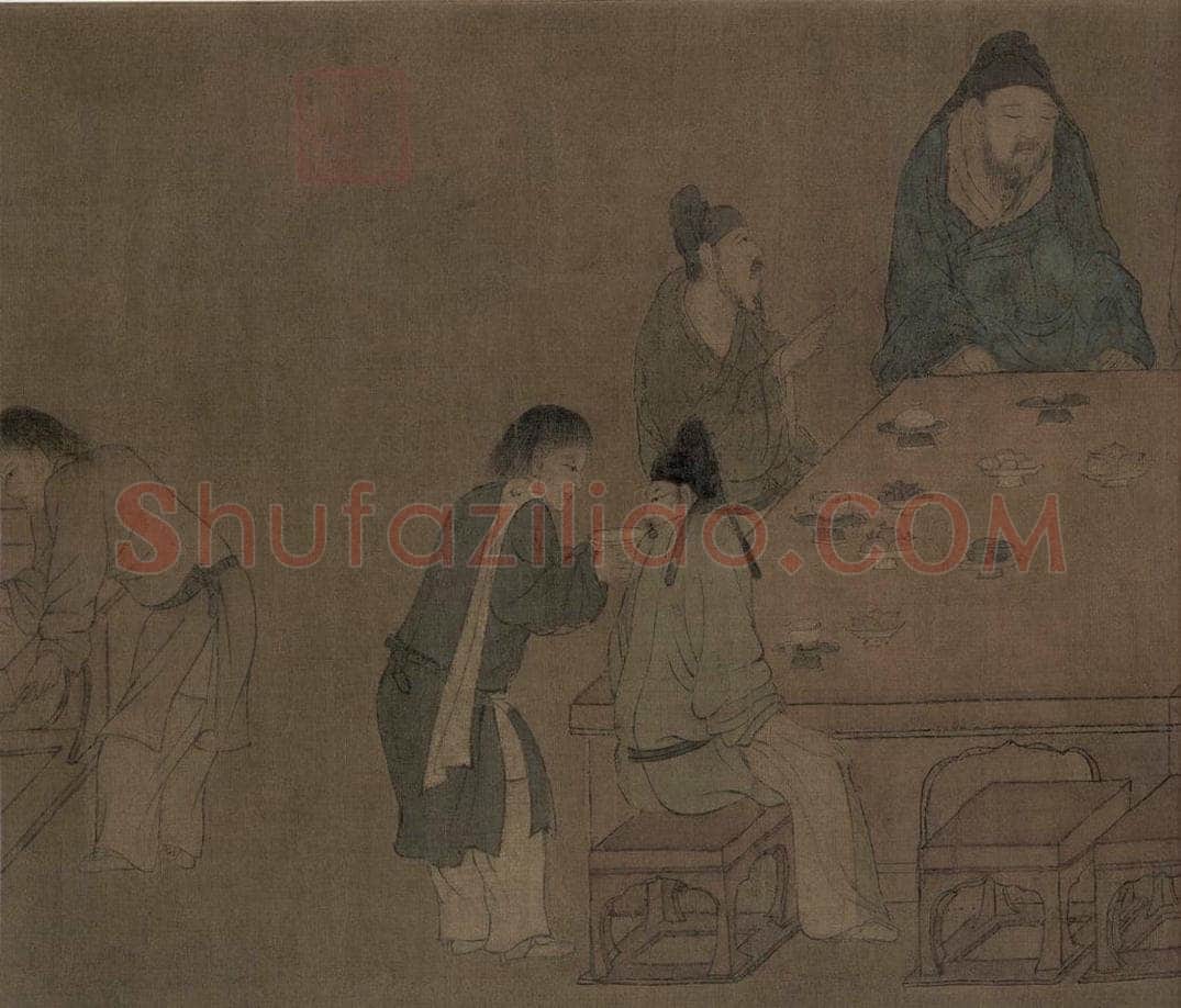 宋朝 佚名 《春宴图》 书画作品