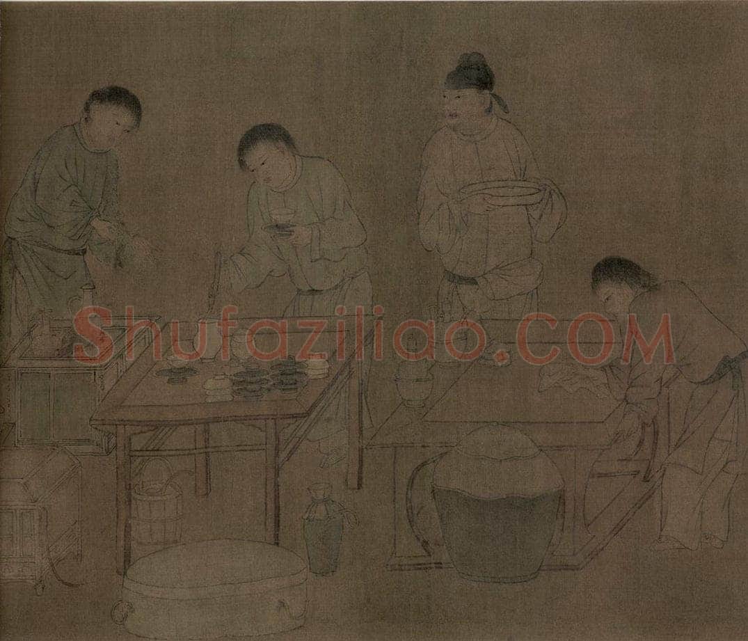 宋朝 佚名 《春宴图》 书画作品