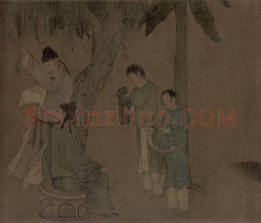 宋朝 佚名 《春宴图》 书画作品