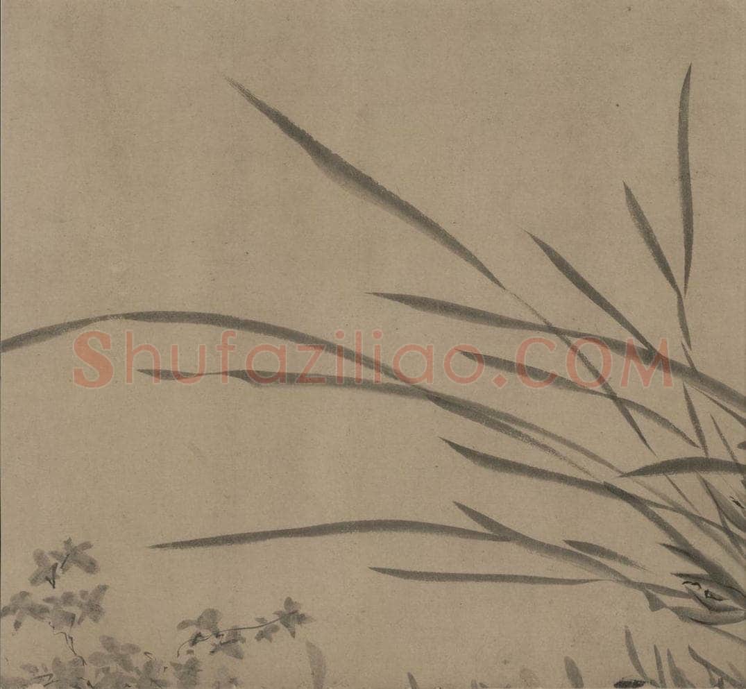 宋 赵孟坚 《墨兰图》 书画作品