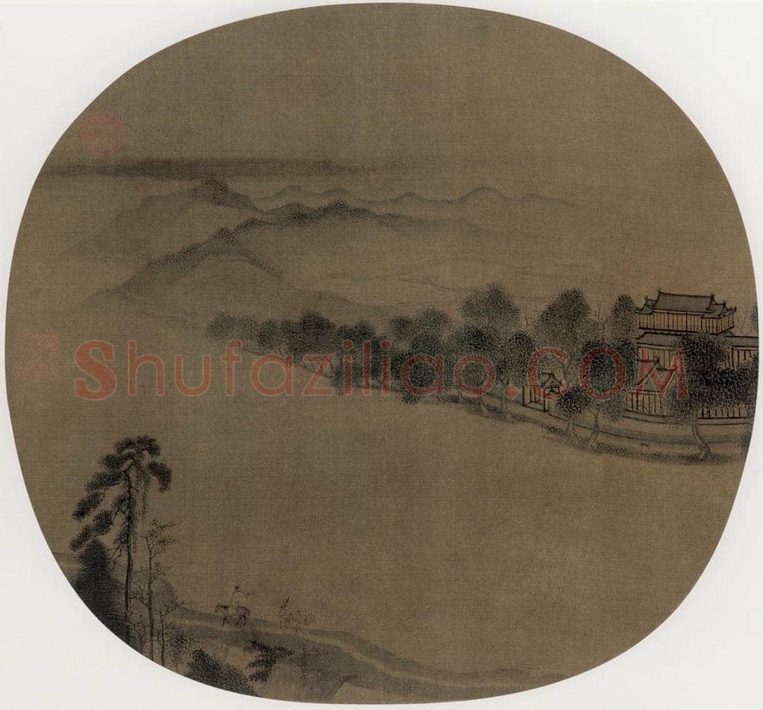 宋 陈清波 《湖山春晓图》 书画作品