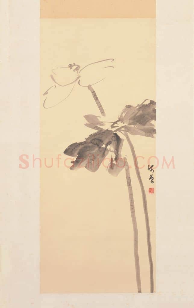 陈师曾墨荷图轴 | 故宫绘画藏品