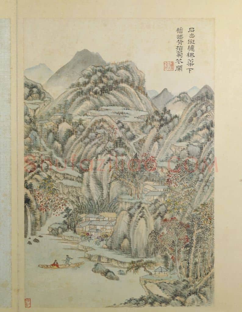 王时敏杜甫诗意图册 | 故宫绘画藏品