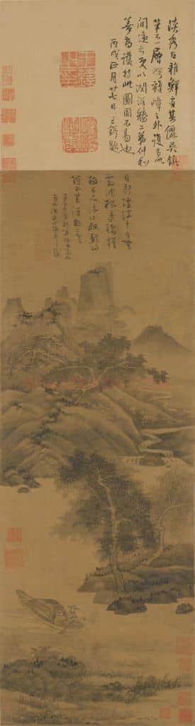 吴镇渔父图轴 | 故宫绘画藏品
