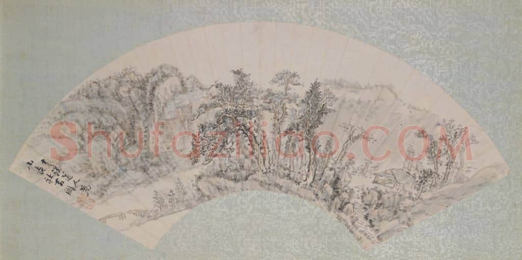 程正揆山水图扇页 | 故宫绘画藏品