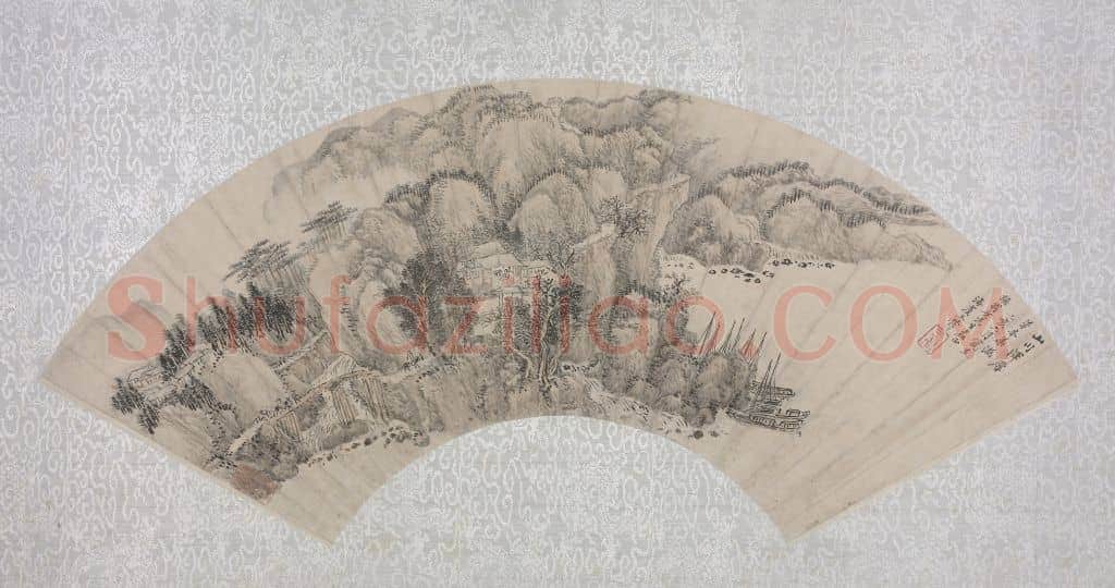 王翚山川浑厚图扇页 | 故宫绘画藏品