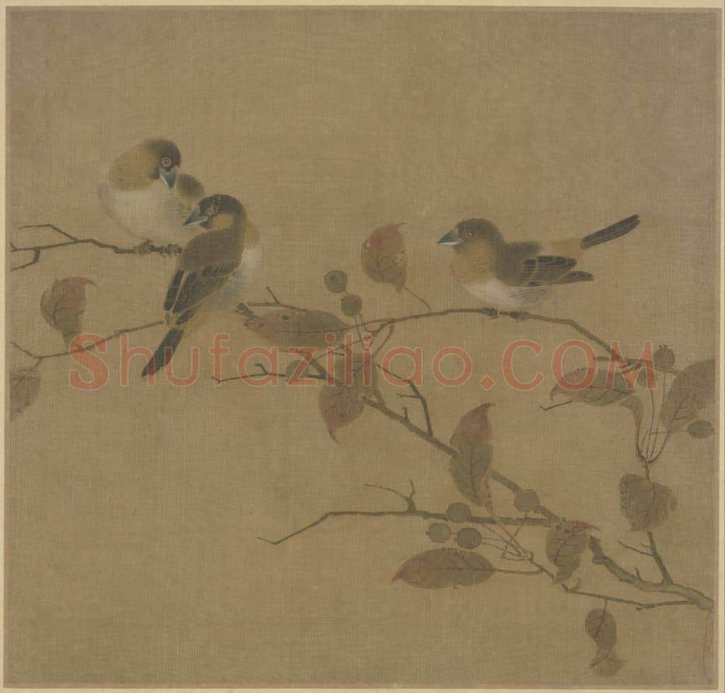 霜桕山鸟图页 | 故宫绘画藏品