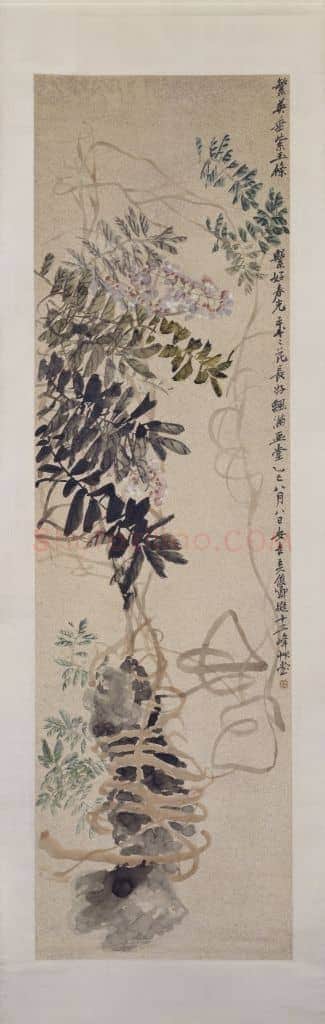 吴昌硕紫藤图轴 | 故宫绘画藏品