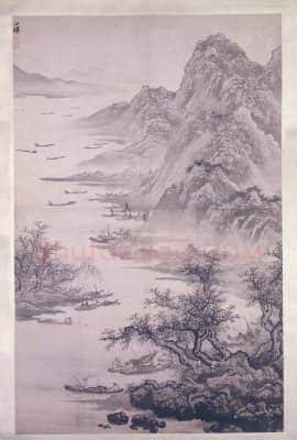吴伟渔乐图轴 | 故宫绘画藏品