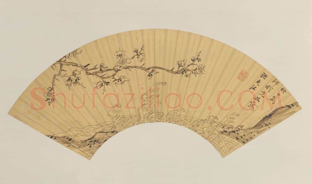 孙克弘梅花图扇页 | 故宫绘画藏品