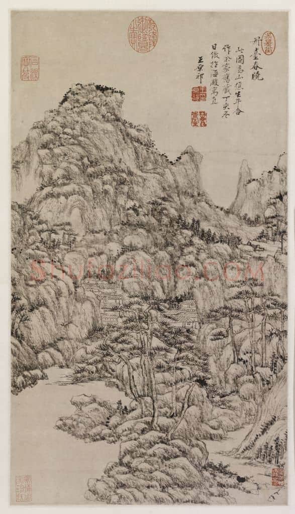 王原祁丹台春晓图轴 | 故宫绘画藏品