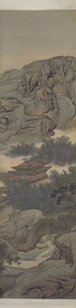 袁江竹苞松茂图屏 | 故宫绘画藏品