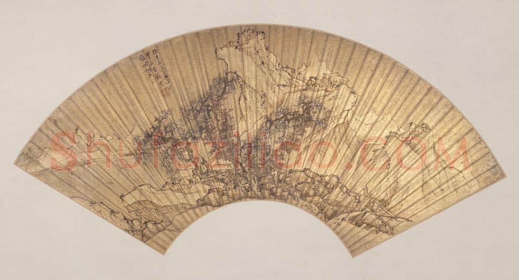 刘度雪山行旅图扇页 | 故宫绘画藏品