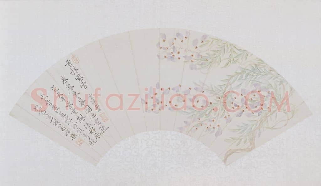 恽寿平香林紫雪图扇页 | 故宫绘画藏品