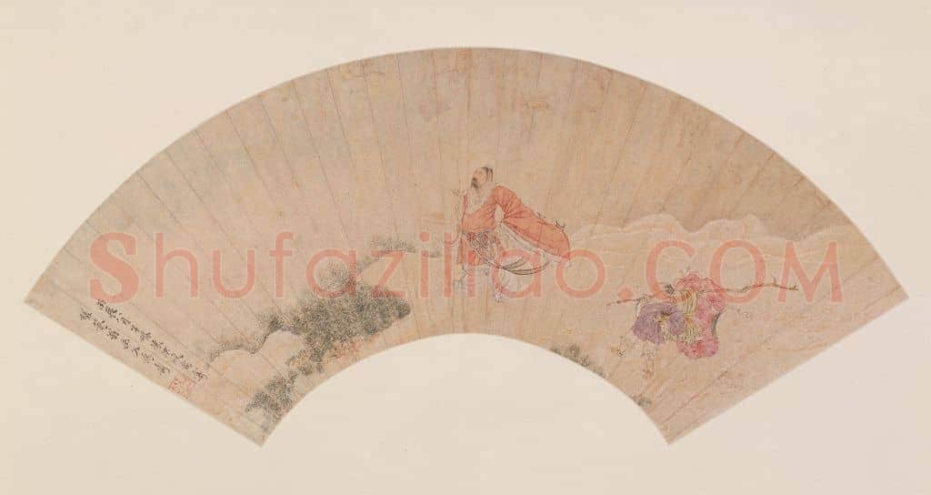 陈洪绶人物图扇页 | 故宫绘画藏品