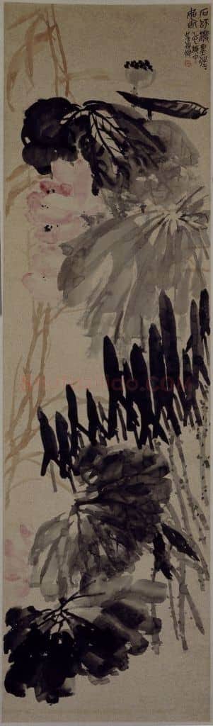 吴昌硕荷花图轴 | 故宫绘画藏品