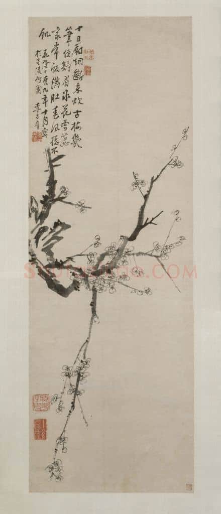 李方膺墨梅图轴 | 故宫绘画藏品
