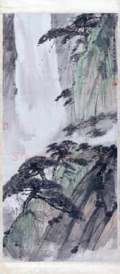 傅抱石松林策杖图轴 | 故宫绘画藏品