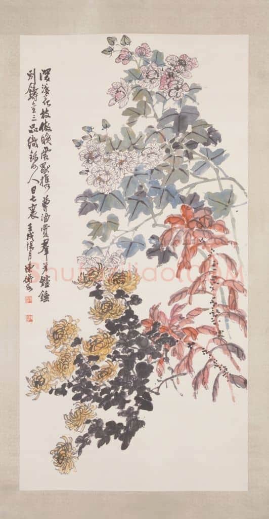 陈师曾秋花图轴 | 故宫绘画藏品