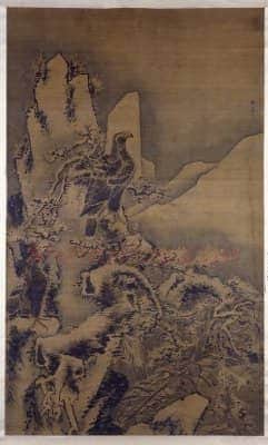 林良雪景鹰雁轴 | 故宫绘画藏品