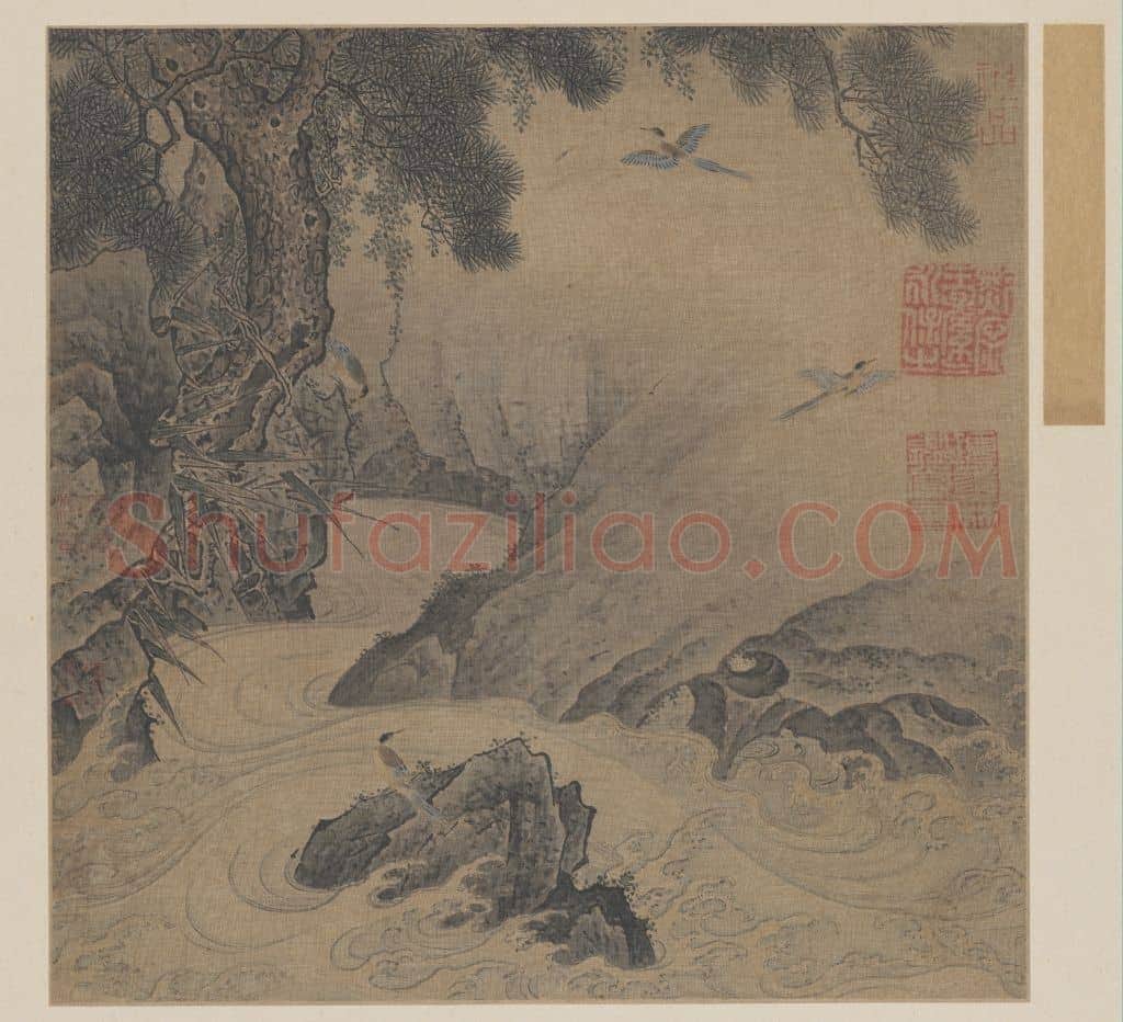 松涧山禽图页 | 故宫绘画藏品