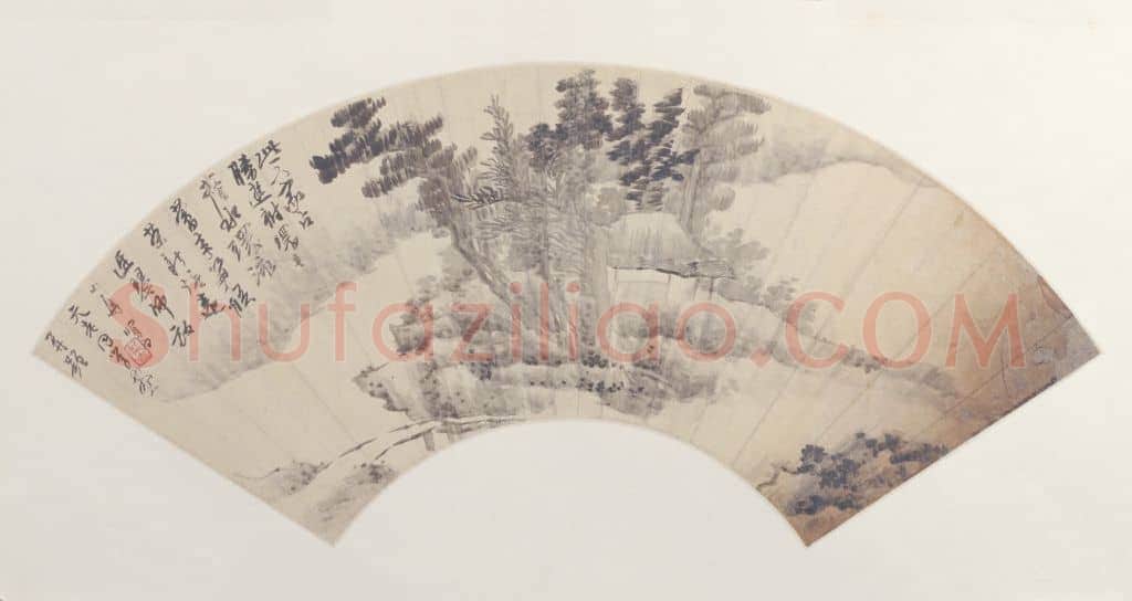 龚贤山水图扇页 | 故宫绘画藏品