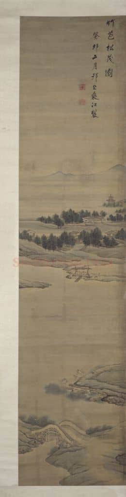 袁江竹苞松茂图屏 | 故宫绘画藏品