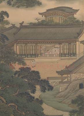 袁江竹苞松茂图屏 | 故宫绘画藏品