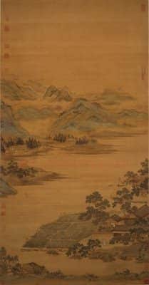仇英莲溪渔隐图轴 | 故宫绘画藏品