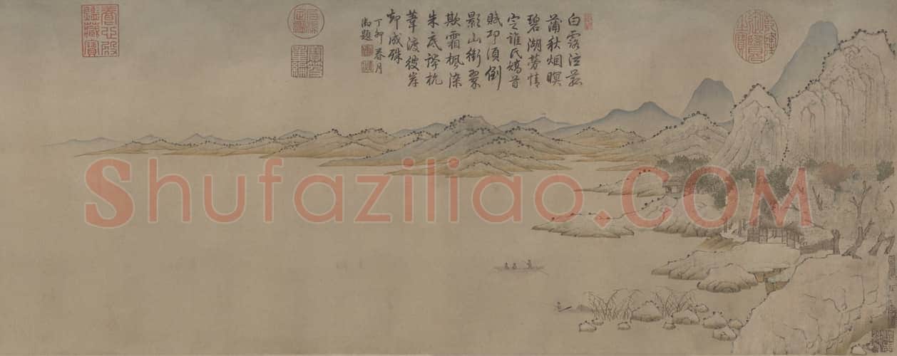 钱选秋江待渡图卷 | 故宫绘画藏品
