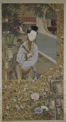 雍亲王题书堂深居图屏·立持如意轴 | 故宫绘画藏品