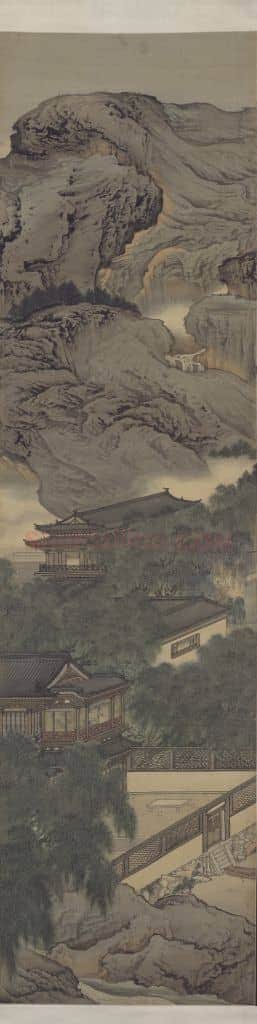 袁江竹苞松茂图屏 | 故宫绘画藏品