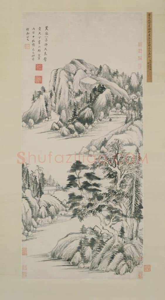 董其昌赠稼轩山水图轴 | 故宫绘画藏品