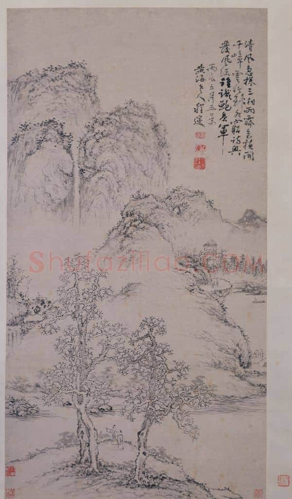 程邃山水图轴 | 故宫绘画藏品