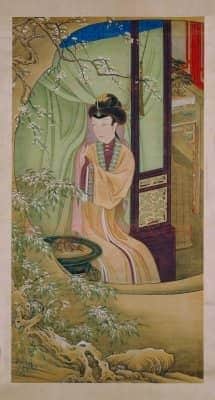 雍亲王题书堂深居图屏•烘炉观雪轴 | 故宫绘画藏品