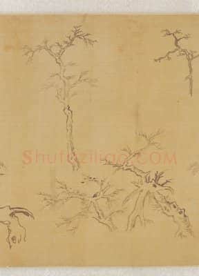 董其昌集古树石画稿卷 | 故宫绘画藏品