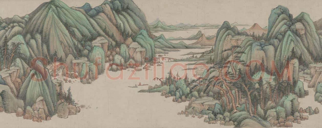 王鉴青绿山水图卷 | 故宫绘画藏品