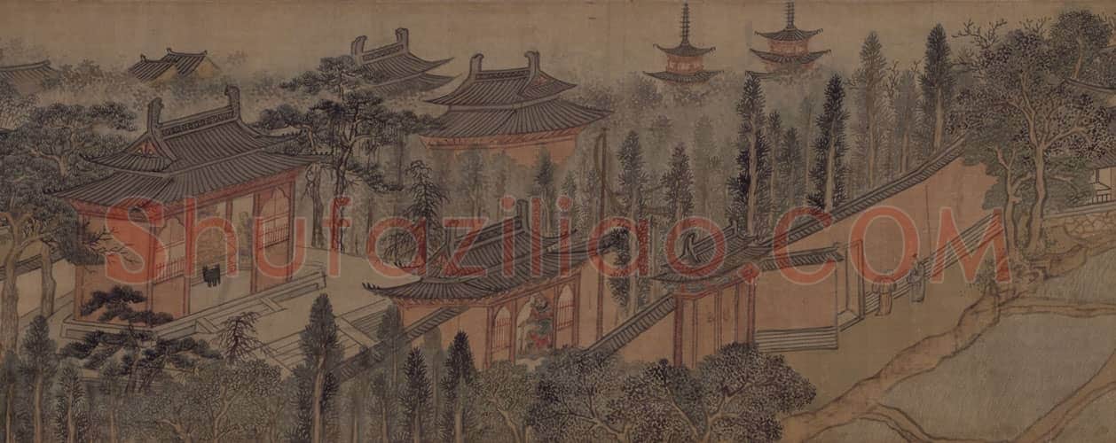 钱穀定慧禅院图卷 | 故宫绘画藏品