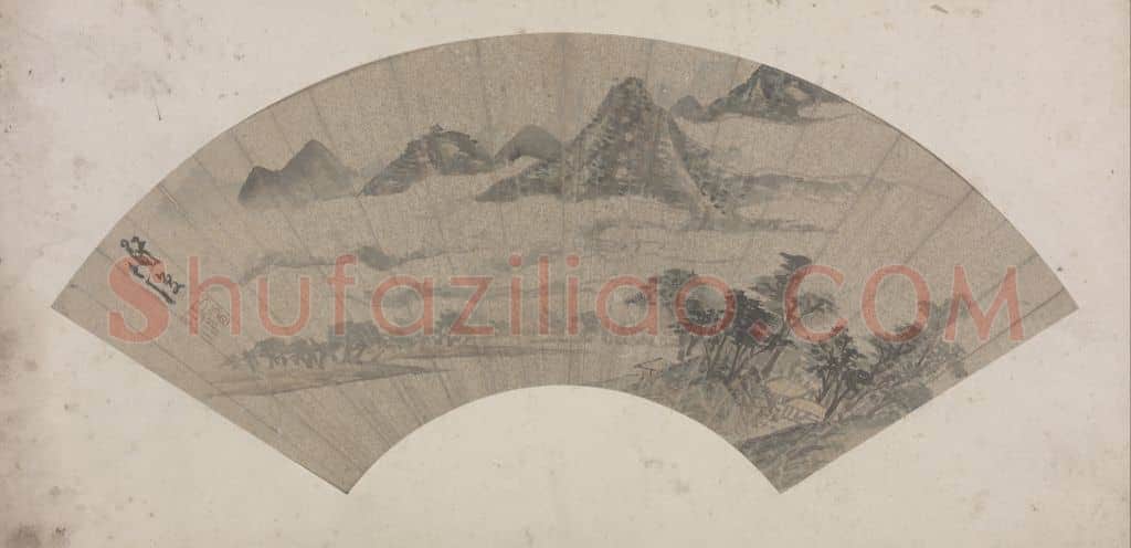 陈道复云山图扇页 | 故宫绘画藏品