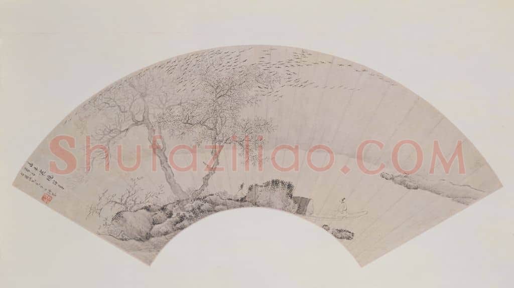 张崟古木寒鸦图扇页 | 故宫绘画藏品