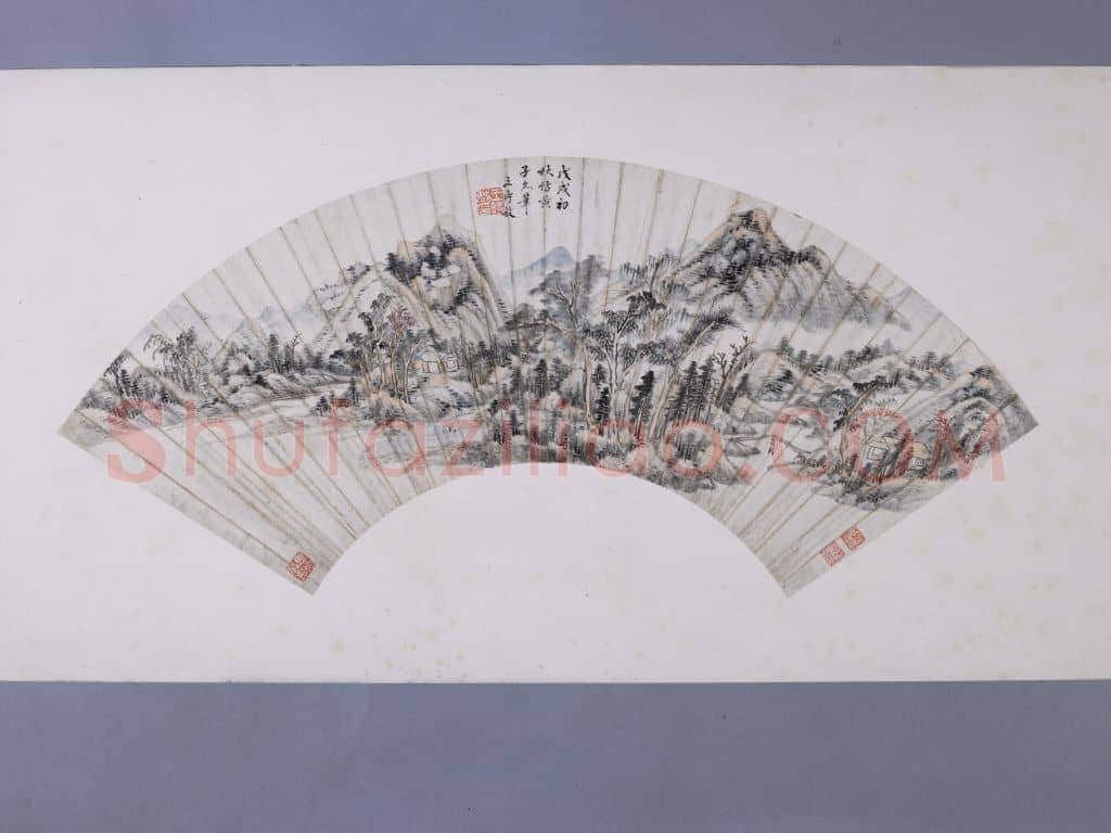 王时敏仿黄公望山水图扇页 | 故宫绘画藏品